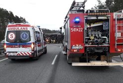 Karambol na A1. Korek do Torunia