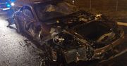 Rozbił luksusowe Porsche na Autostradzie A1