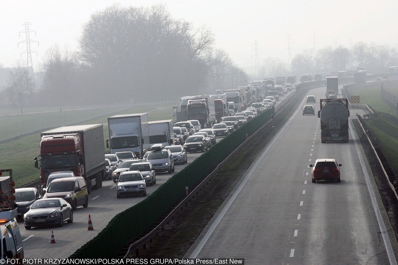 Zablokowana A4 po wypadku. Karambol też pod Lublinem