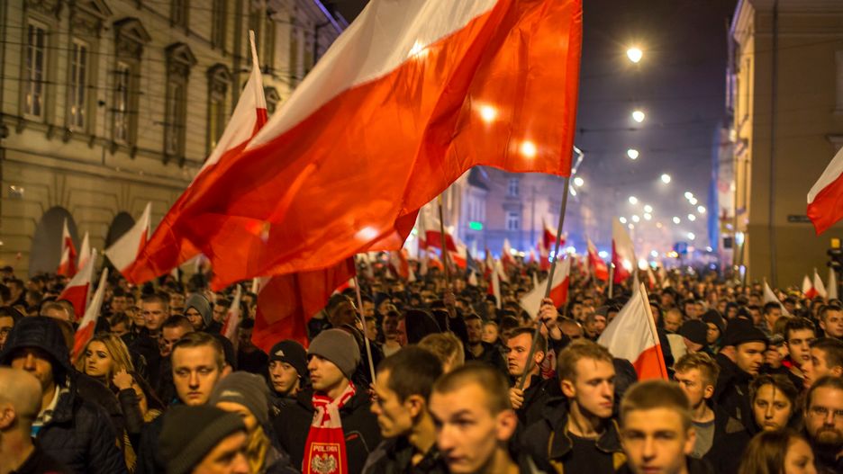 Marsz z okazji 11 listopada, który odbył się w Krakowie trzy lata temu.