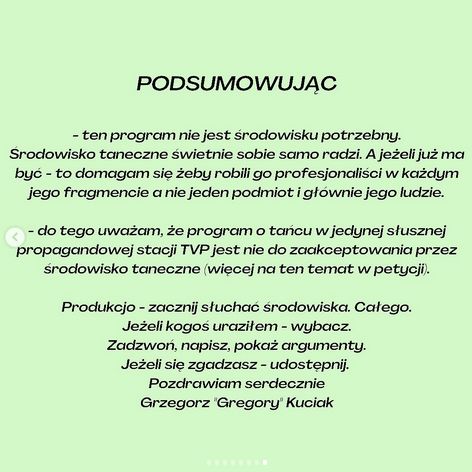 Tancerz atakuje Agustina Egurrolę i reaktywowany na antenie TVP "You Can Dance"