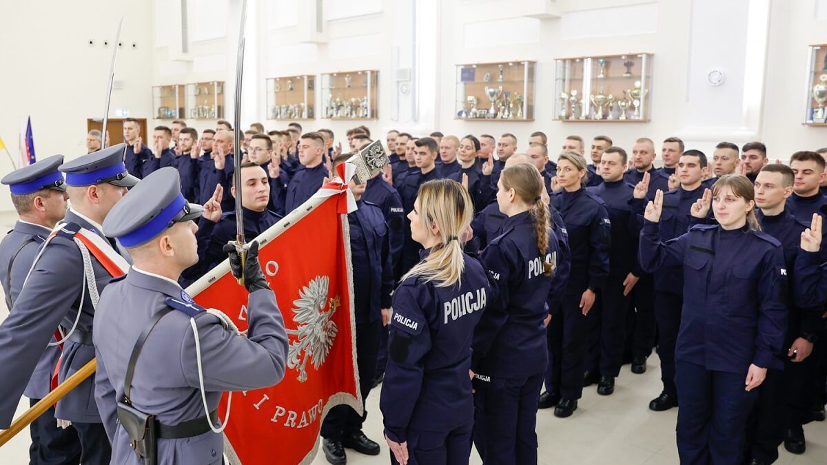 Ślubowanie nowych funkcjonariuszy garnizonu lubelskiego