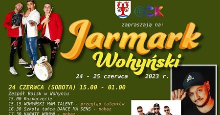 Jarmark Wohyński 2023. Wystąpią: Discoboys, Shantel, TKM, Nicponie