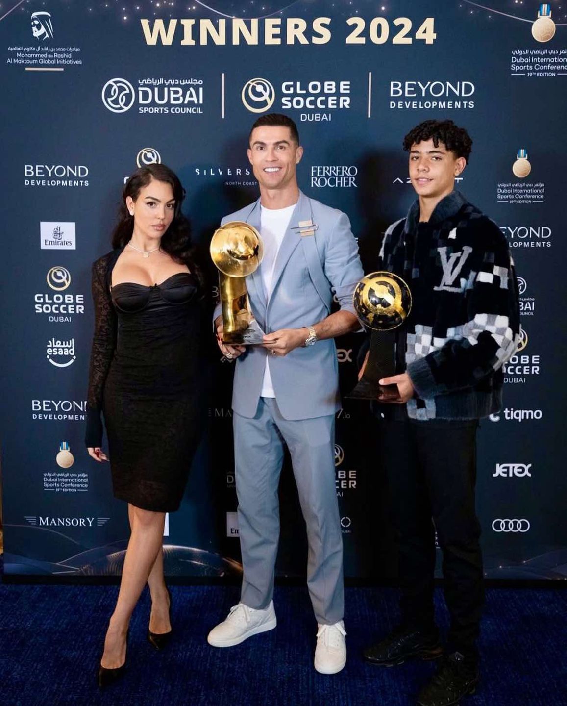 Georgina Rodriguez i Cristiano Ronaldo na Globe Soccer Awards
