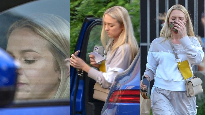 Barbara Kurdej Szatan biega po mieście w dresach