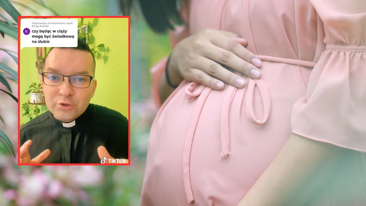 Jest w ciąży. Czy może być świadkową na ślubie. Ksiądz nie ma wątpliwości. 