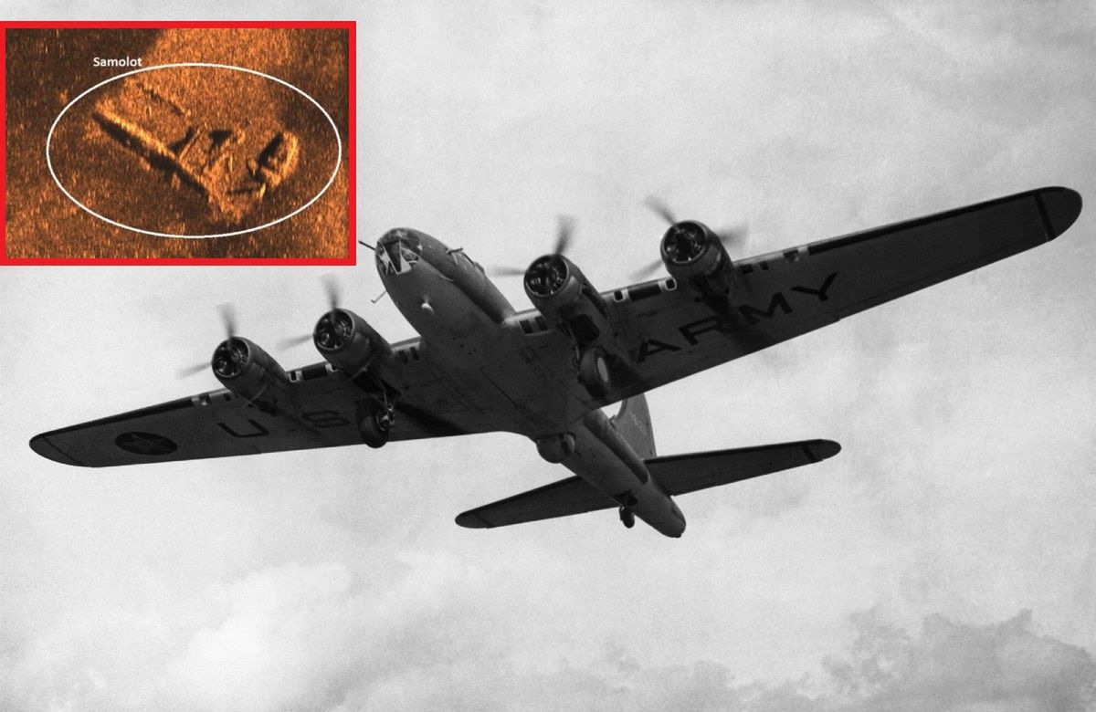 Bombowiec B-17 i wrak odkryty przez polskich naukowców 