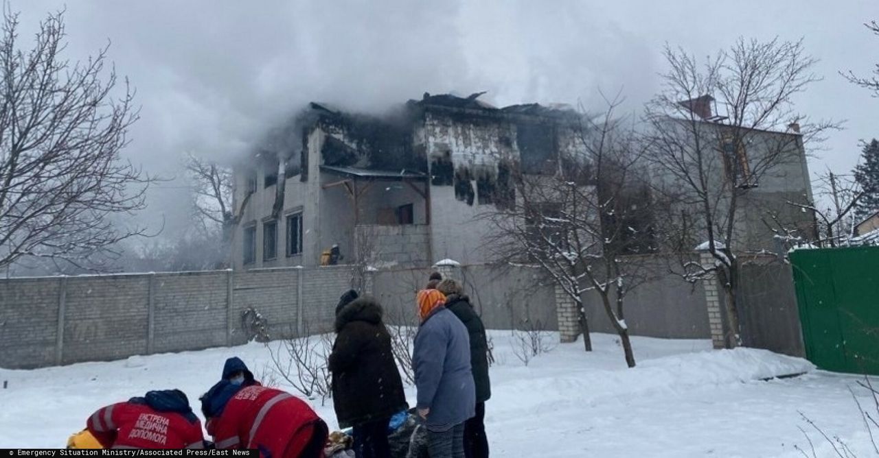 Ukraina. W pożarze domu opieki w Charkowie zginęło 15 osób