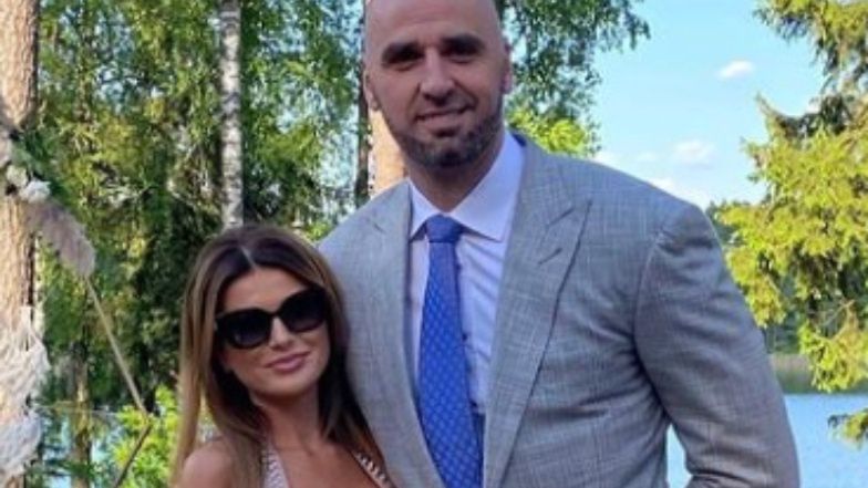 Żaneta Stanisławska i Marcin Gortat na ślubie Marceliny Rutkowskiej
