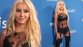 Coraz szczuplejsza Christina Aguilera posyła uwodzicielskie spojrzenia w przezroczystej kreacji. Poznajecie ją jeszcze? (ZDJĘCIA)