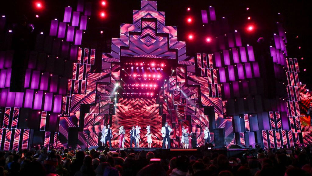 New Year's Eve concert in Zakopane
New Year's Eve concert organized by TVP Polish Television in Zakopane, Poland on 31 December, 2017.  (Photo by Beata Zawrzel/NurPhoto via Getty Images)
NurPhoto
poland, polish, cracow, zakopane, europe, european, celebration, new, year, concert