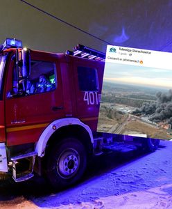 Pożar w Starachowicach. Strażacy dogaszają halę Cersanitu