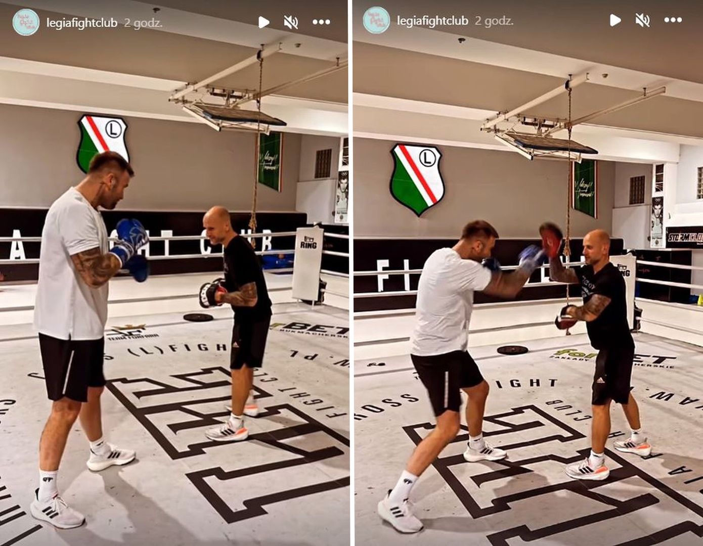 Na zdjęciu: Artur Boruc na treningu Legia Fight Club