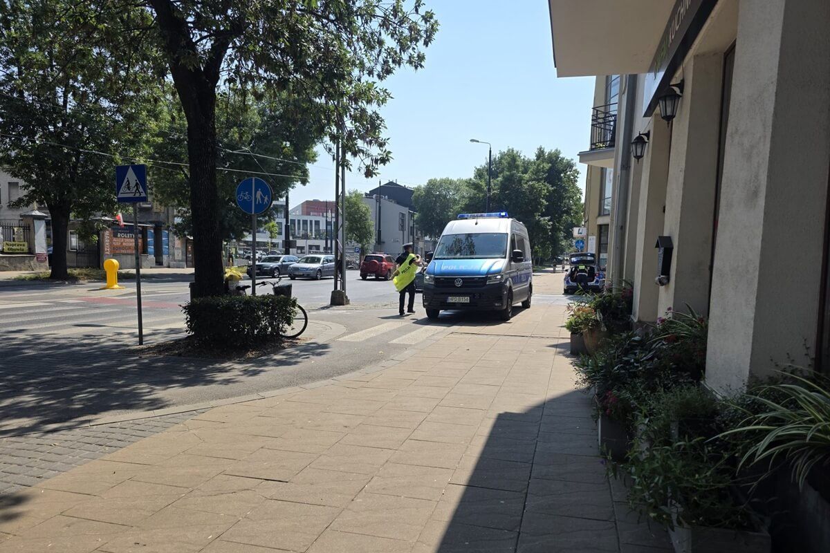 Potrącenie rowerzystki na ul. Zamojskiej w Lublinie