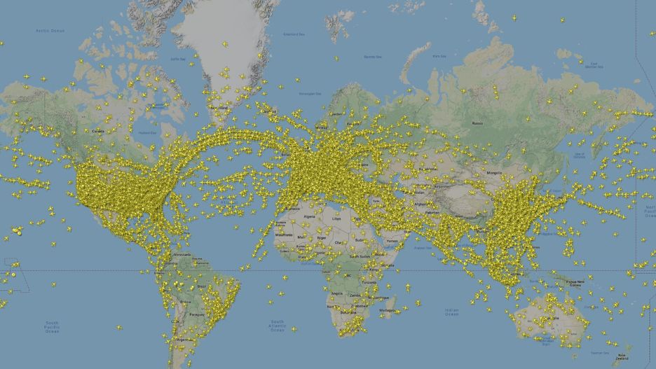 Jest to rekord od czasu rozpoczęcia śledzenia lotów przez Flightradar24