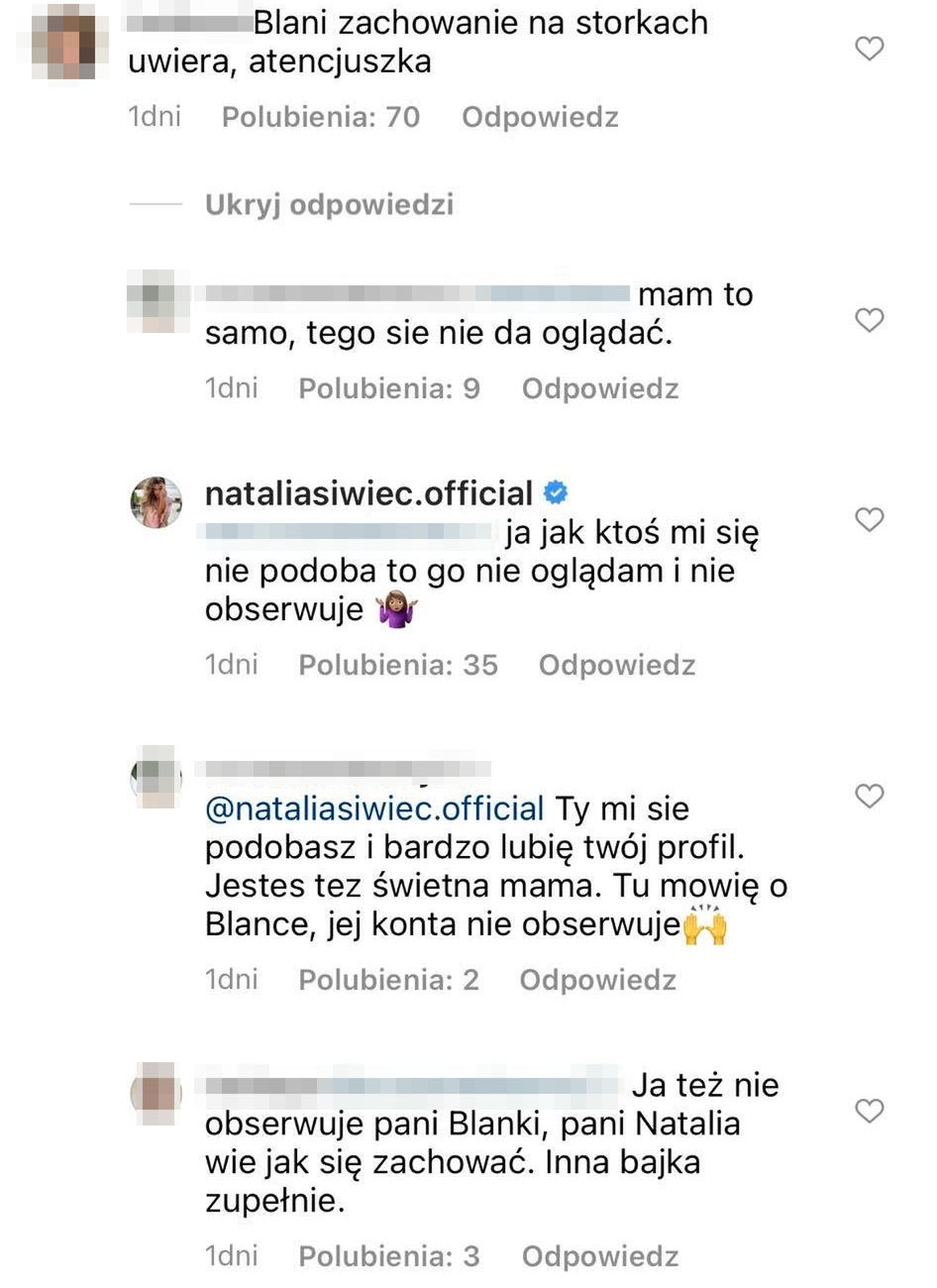Natalia Siwiec staje w obronie Blanki Lipińskiej
