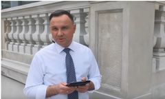 Prezydent Andrzej Duda rapuje. "Nagranie na tyłach Pałacu"