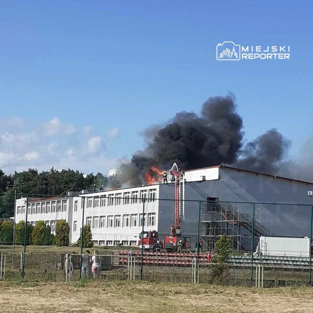 Pożar szkoły w Magnuszewie