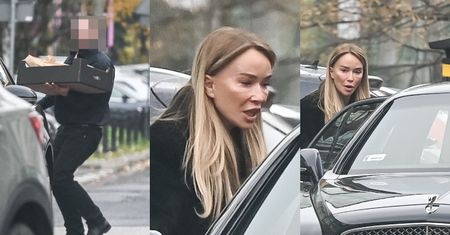 Joanna Przetakiewicz z szoferem porzucili auto za 2 miliony złotych i poszli na zakupy (ZDJĘCIA)