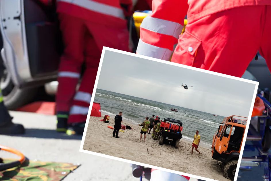 Tragedia w Rozewiu. Nie żyje ojciec, syn zaginął w Bałtyku