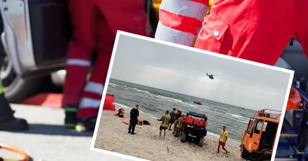 Tragedia w Rozewiu. Nie żyje ojciec, syn zaginął w Bałtyku