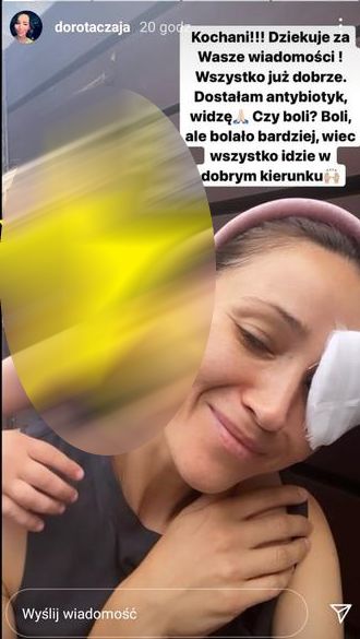 Screen z InstaStories Doroty Czai