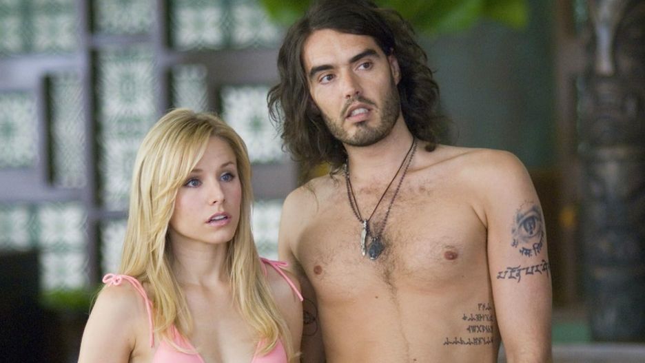 Kristen Bell i Russell Brand w "Chłopaki też płaczą" (2008)