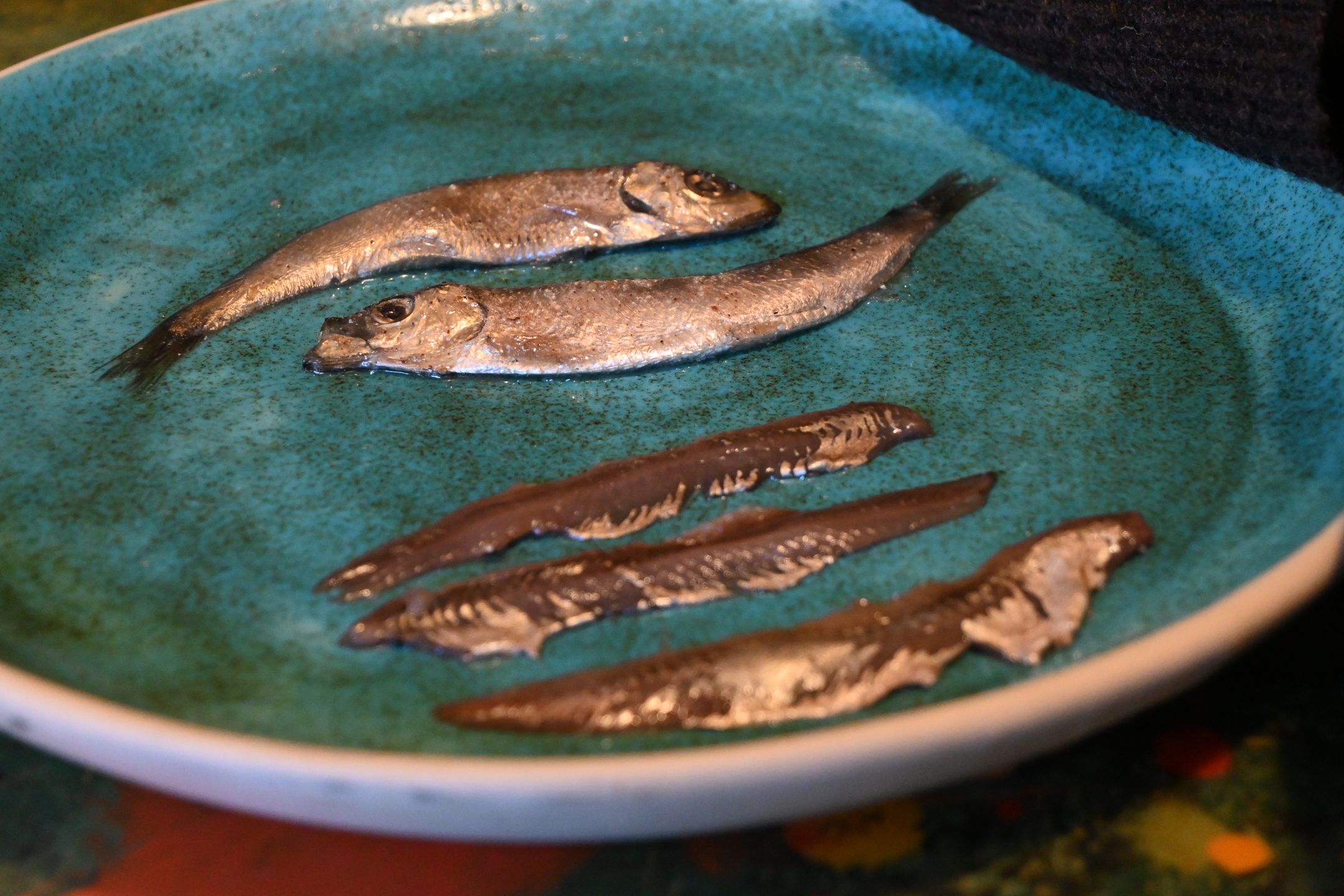 Na górze przed obraniem, a dole już po