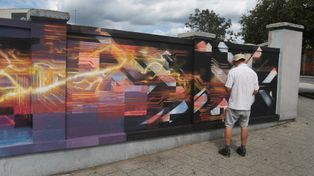 Szczecin: Nowy mural ozdobą Pogodna. Street art powstał na zamówienie policji