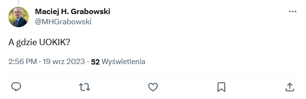 Wpis Macieja Grabowskiego