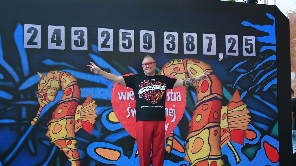 31. finał WOŚP znów przyniósł rekordową kwotę. Na zdj. prezes Fundacji Wielkiej Orkiestry Świątecznej Pomocy Jerzy Owsiak