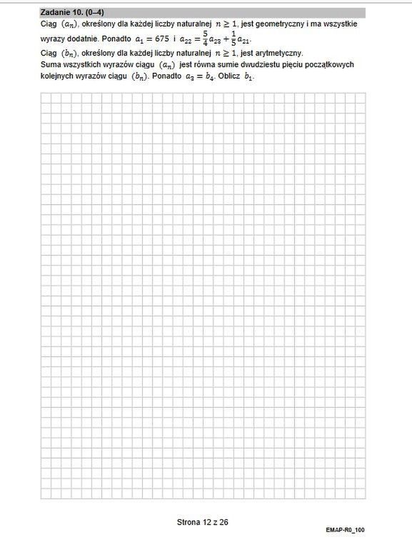 Matura rozszerzona z matematyki
