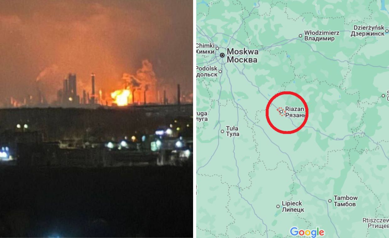 Foreign drones spark massive blaze at Ryazan refinery