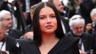 Ciężarna Adriana Lima w stylizacji "na Rihannę" kokietuje fotoreporterów na festiwalu w Cannes (ZDJĘCIA)