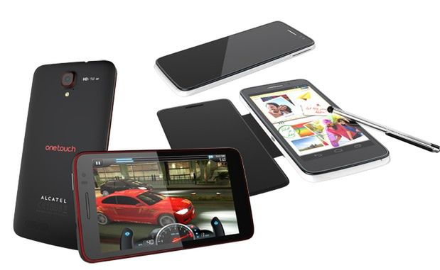 Nowe smartfony Alcatela (fot. engadget.com)