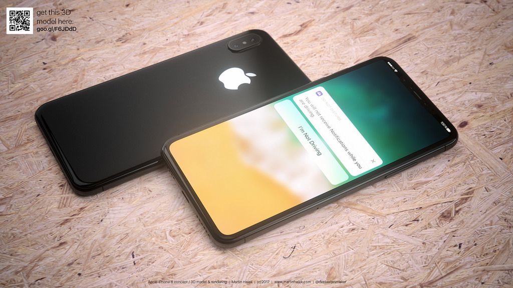 iPhone 8 - wizualizacja bazująca na wyciekach