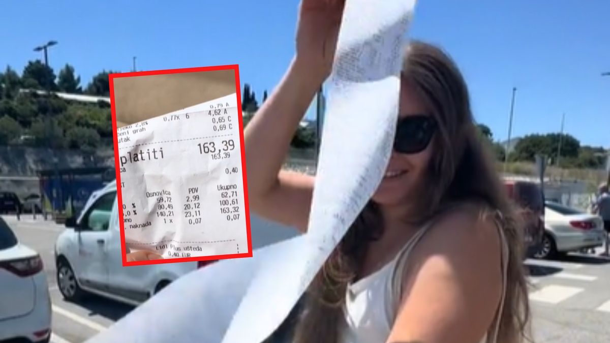 Pokazała paragon grozy z chorwackiego Lidla