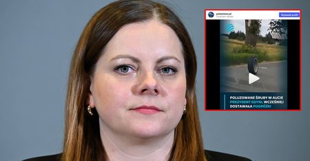 Poluzowane śruby i odpadające koło. Nagranie samochodu prezydent Gdyni