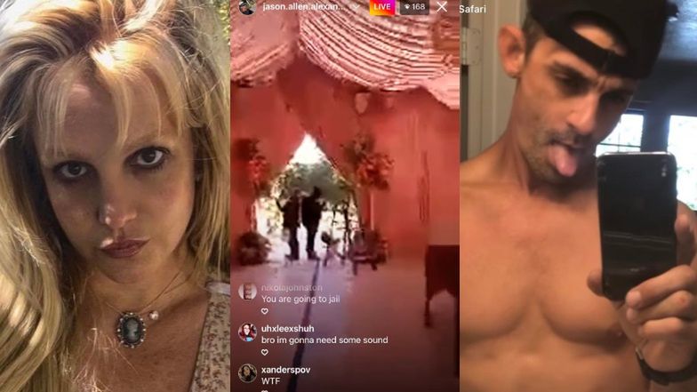 Britney Spears wstrząśnięta po tym jak pierwszy mąż wtargnął na jej wesele