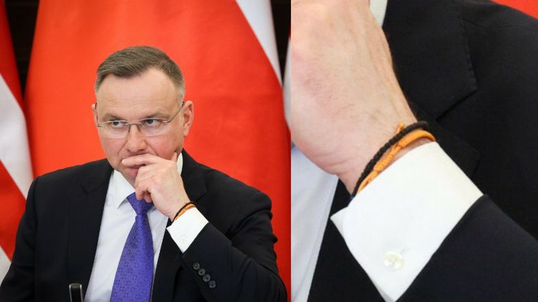 Bransoletka przyjaźni Andrzeja Dudy