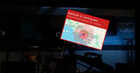 Trzęsienie ziemi w Los Angeles. Moment uchwyciły kamery