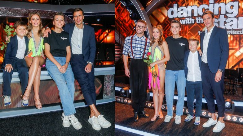 Jarosław Bieniuk z dziećmi