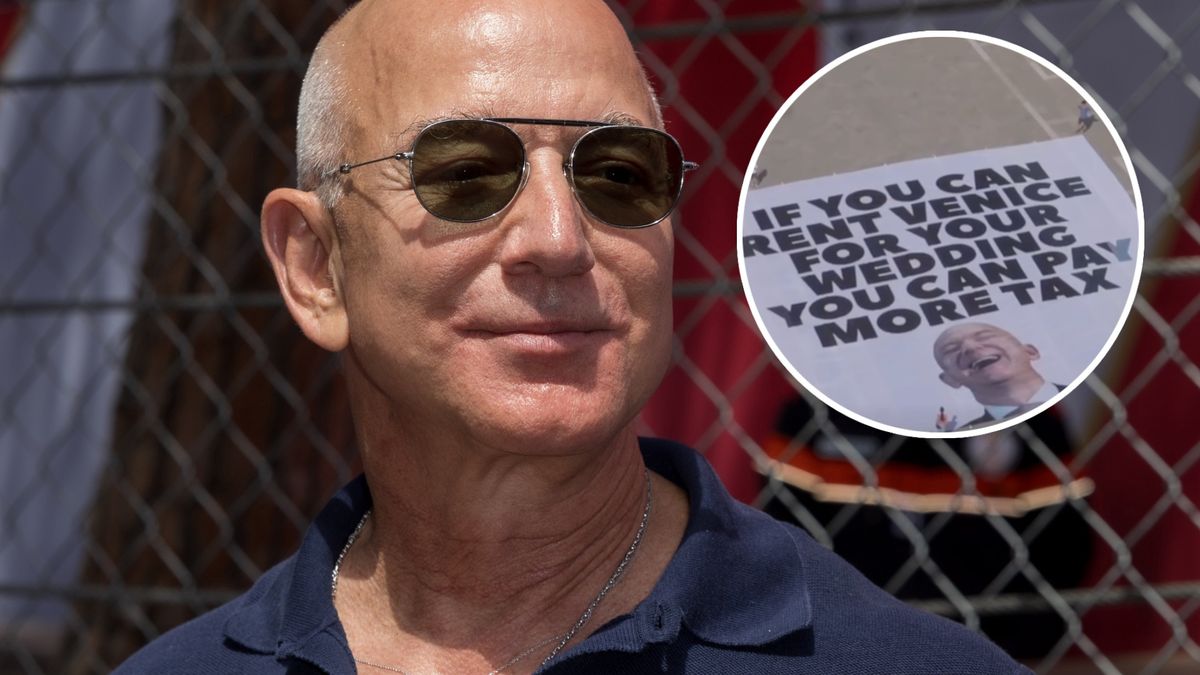 Protesty w Wenecji w sprawie ślubu Jeffa Bezosa