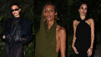 Anja Rubik w sukni Saint Laurent bawi się na after party z Madonną, Hailey Bieber i Zoe Kravitz (ZDJĘCIA)