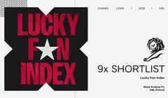 9 nominacji dla Lucky Fan Index na Cannes Lions