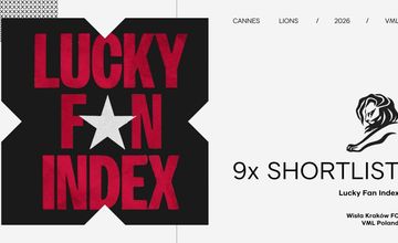 9 nominacji dla Lucky Fan Index na Cannes Lions