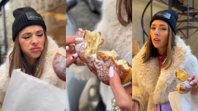 Klaudia Halejcio rozczarowała się wykonaniem jednego z testowanych pączków