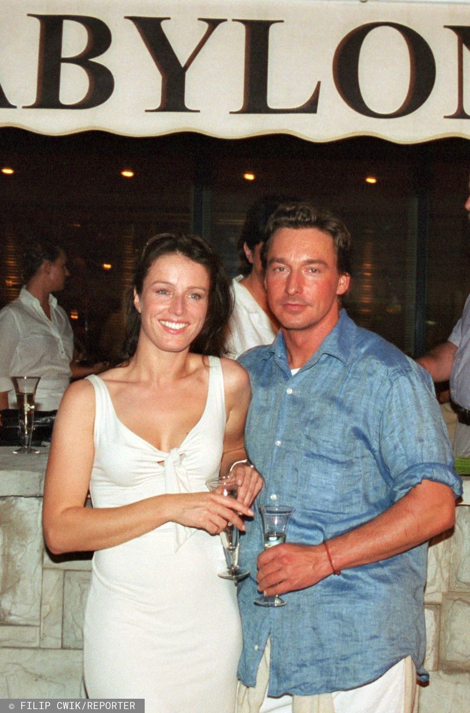 Karolina Wajda i Paul Montana w 2001 roku.