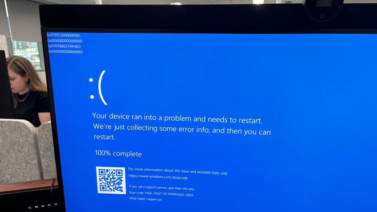 Awaria komputera z Windows