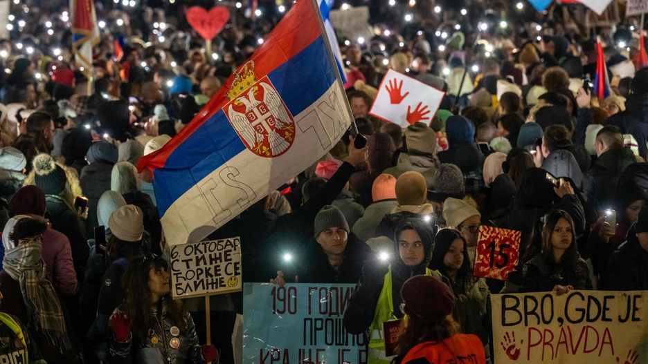 Protesty w Serbii
